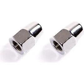 tassorm Nabendynamo Hutmuttern M9 2 Stück Silber