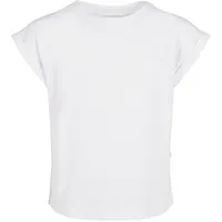 URBAN CLASSICS Garçon Girls Organic Extended Shoulder Tee T Shirt, Blanc., 146-152 EU