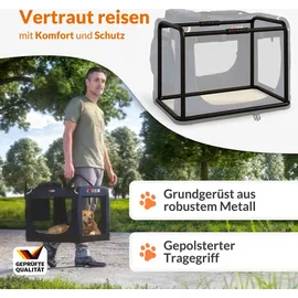 CADOCA Hundebox XXL 90 x 60 x 66 cm Navy Blau
