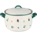 RIESS Fleischtopf mit Deckel 16 cm Gmunder Streublumen