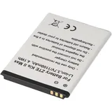 AccuCell Akku passend für ZTE Kis II Max, Li-Ion, 3,7V, 1100mAh, 4,1Wh