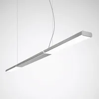 Trilux Parelia H-L 1-flg. 10 cm rechteckig silber