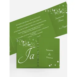 Einladungskarten Hochzeit selbst gestalten mit Spruch und Fotos im Onlinedesigner bei Meine-Kartenmanufaktur.de