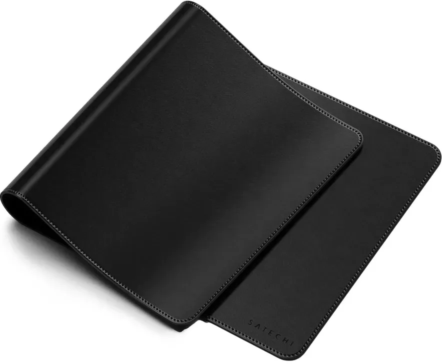 Schreibtischunterlage aus veganem Leder, Satechi Premium Desk Mat, Schwarz