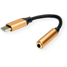 Roline GOLD Adapter USB Typ C - 3,5mm Audio, ST/BU, 0,13 m