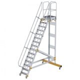 Günzburger Aluminium-Plattformtreppe fahrbar 60° 15 Stufen (300715)