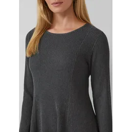 s.Oliver Midikleid Rippstruktur Grau 44