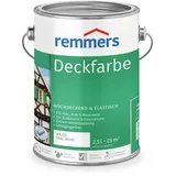 Remmers Deckfarbe weiß (RAL 9016), 2,5 Liter, Deckfarbe für innen und außen, Wetterschutzfarbe viele Untergründe, hochdeckend, wetterfest