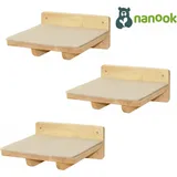 nanook shop 3-er Set Katzentreppe für Wandmontage