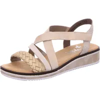 Rieker Keilsandalette in gold/muschel | Gr.: 36