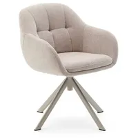 Kave Home Stuhl Dorina Stoff beige