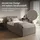 home collective Polsterbett 100x200 cm Doppelbett Bett mit verstellbarem Lattenrost & Bettkasten, gepolstertes Kopfteil, Germany | Beige