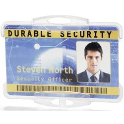Durable Ausweishalter 54x85mm VE=6x10 Stück transparent