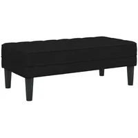 VidaXL Bank Schwarz 113x57x39 cm Stoff