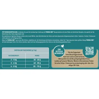 Purina One Adult Lachs und Vollkorn-Getreide 2,8 kg
