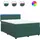 vidaXL Boxspringbett 140 x 200 cm Dunkelgrün