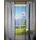 HOSSNER - ART OF HOME DECO Gardine "Blausee" Gr. 2, blau, B:105cm H:245cm, Baumwolle, Seide, Viskose, HOSSNER - ART OF HOME DECO, Gardinen, Gardine, Schlaufenschal mit floralem Muster