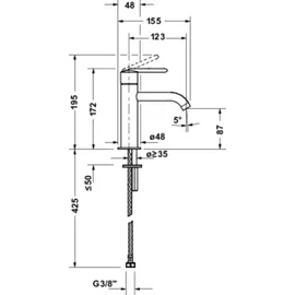 Duravit Balcoon Einhandmischer Schwarz Matt