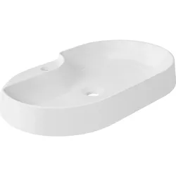 Aufsatz-Waschtisch Edmana (Ausführung: Design-Aufsatz-WT EDMANA 600x102x380 mm Mineralguss weiß)