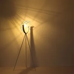 Vintage Stativ Steh Lampe Wohn Zimmer Gitter Design Retro Stand Lampe Spot schwenkbar