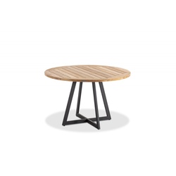Tisch Milan anthrazit - Teak natur