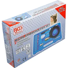 BGS Druckluft-Micro-Stabschleifer-Set 17-teilig