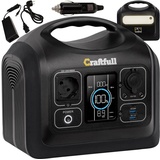 Craftfull Powerstation SET Varianten 600 1200 1800 W Powerstation einzeln (1 St), Tragbare Powerbank Adventure ww. 600 Watt schwarz