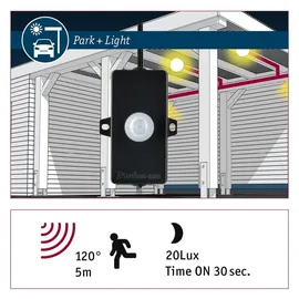 Paulmann 94556 Park + Light Controller Bewegungsmelder IP44 max. 24W Schwarz