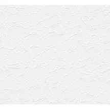 A.S. Creations A.S. Création Strukturprofiltapete in Putz Optik stark strukturiert 10,05 m x 0,53 m weiß Uni Tapete Einfarbig Ansatzfrei Simply White 4