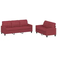 3er Set Wohnzimmer Jugendsofa Relaxsofa Sofas & Couch Sofa Loungesofa Kunstleder