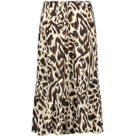 Cartoon Maxirock Damen Animalprint Beige/Khaki 44