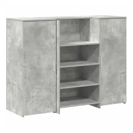 vidaXL Empfangstheke Betongrau 135x50x103,5 cm Holzwerkstoff