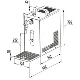ich-zapfe Komplett Set - Zapfanlage, Bierzapfanlage, Bierkoffer, Durchlaufkühler PYGMY 25 1-leitig Trockenkühler, 30 Liter/h, Reinigungsset für und Keg, Zapfkopf:NC Adapter