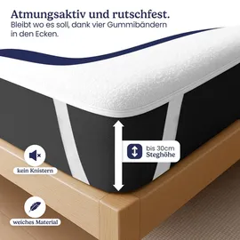 Gentle North Matratzenschoner wasserdicht 160 x 200 cm weiß
