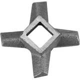 Cikonielf Kreuzungsförmige professionelle Küche Lebensmittel Fleischwolf Klinge Fleischwolf Ersatzteil Silber Optional Größe(#5)