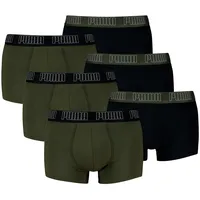 Puma Boxershort 6er Pack Figurbetont bunt|grün L