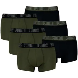 Puma Boxershort 6er Pack Figurbetont bunt|grün L
