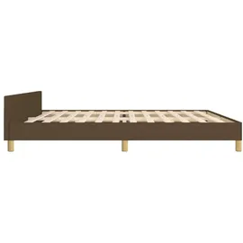 vidaXL Bettgestell 200 x 200 cm Dunkelbraun