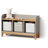 livinity® Kindersitzbank Mailo 107,2 x 63,8 cm Eiche beige