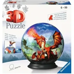 RAVENSBURGER 11565 3D PuzzleBall 72 Teile Mystische Drachen