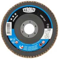 TYROLIT Fächerscheibe FASTCUT Premium, 27A, Bohrung 22,23mm, für Stahl