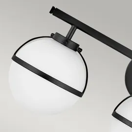 Elsteadlighting Hollis schwarz/opal dreiflammig