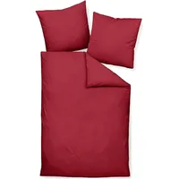 Traumschlaf Uni Mako-Satin bordeaux 135 x 200 cm +