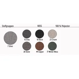 ed-lifestyle polstermöbel Estrella Ecksofa 283 x 217 cm, mit Schlaffunktion und Bettkasten Beige, Ausführung:Rechts - Beige