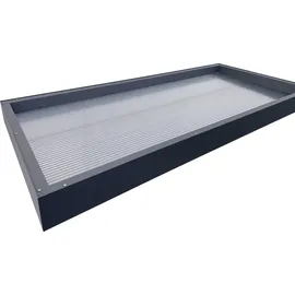 Gutta Rechteckvordach BS 3D-Line 160 x 90 cm anthrazit