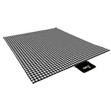 NILS CAMP Picknickdecke Grau Gitter 300 x 200 cm