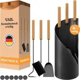 Black Oak Kaminbesteck VAIL 4-teilig Metall schwarz