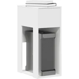vidaXL Computerschrank mit Schublade Weiß 30x44x74 cm,