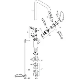 Hansgrohe Focus M41 260 1jet chrom 31820000