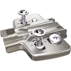 HETTICH Anschraub-Kreuzmontageplatte - mit Spezialschrauben und Kunststoffmuffe - 5 mm , D5